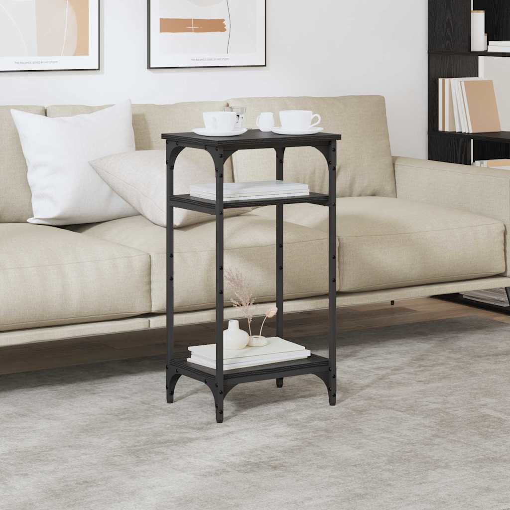 Masă laterală Manual Stejar Negru 40 x 30 x 75 cm Lemn compozit GartenMobel Dekor