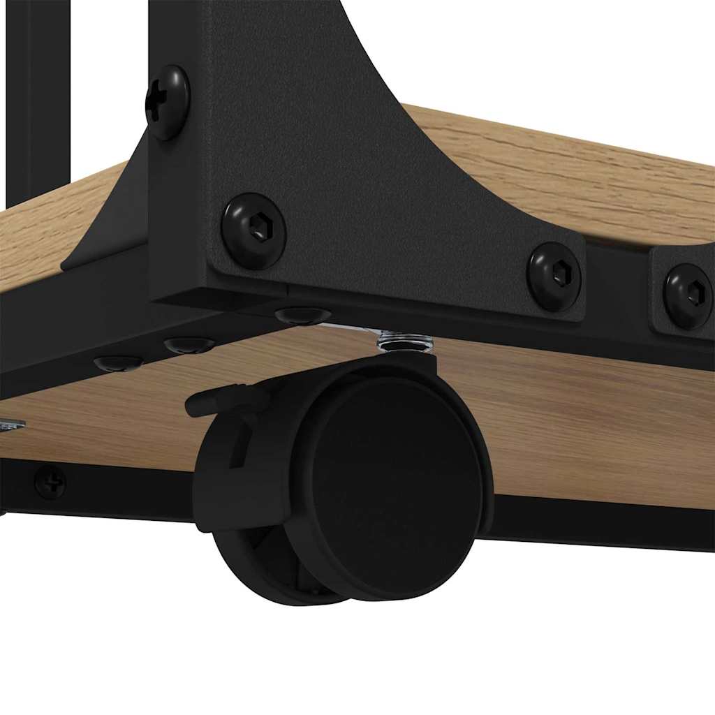 Masă laterală Stejar Artizanal 50 x 35 x 55.5 cm Lemn compozit GartenMobel Dekor