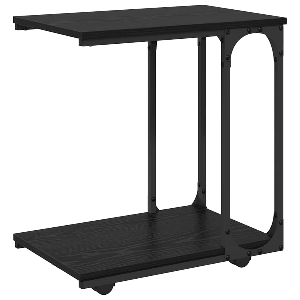 Masă laterală Stejar Negru 50 x 35 x 55.5 cm Lemn compozit GartenMobel Dekor