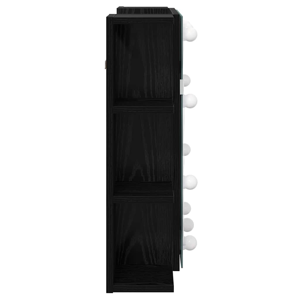 Dulap cu oglindă Stejar Negru 70 x 16,5 x 60 cm Lemn compozit GartenMobel Dekor