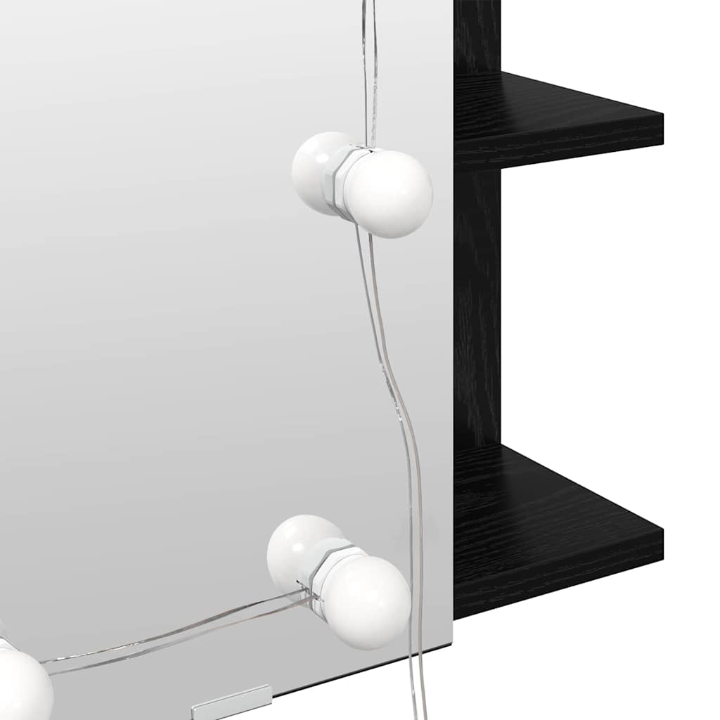 Dulap cu oglindă Stejar Negru 70 x 16,5 x 60 cm Lemn compozit GartenMobel Dekor