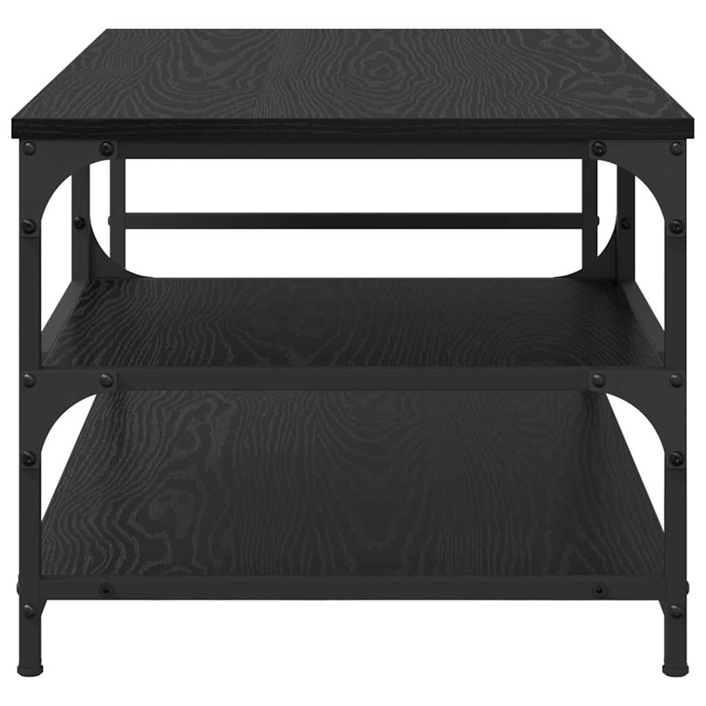 Masă de cafea Stejar Negru 90 x 49 x 40 cm Lemn compozit GartenMobel Dekor