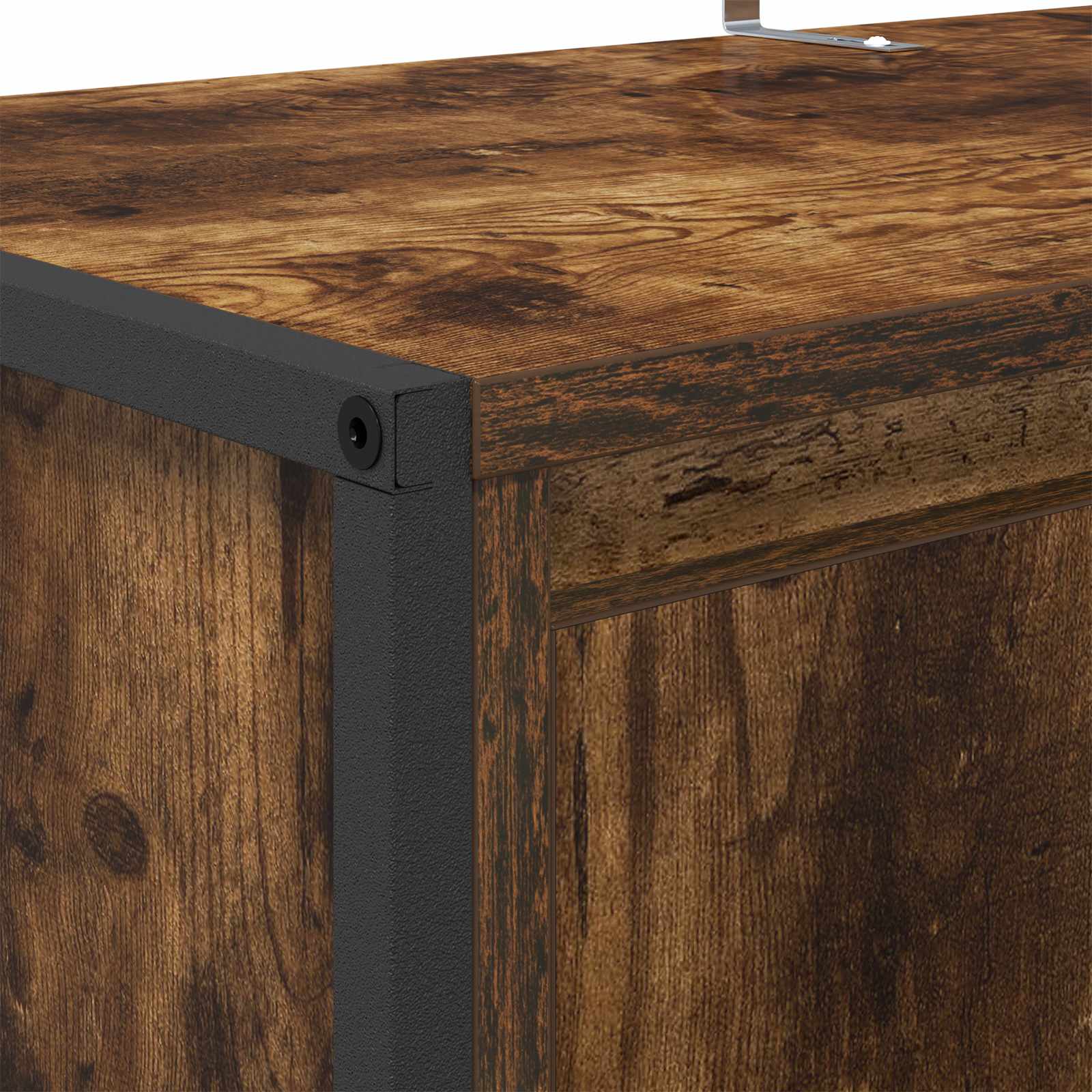 Dulap pentru pantofi cu ușă Stejar fumuriu 79 x 36 x 100 cm GartenMobel Dekor