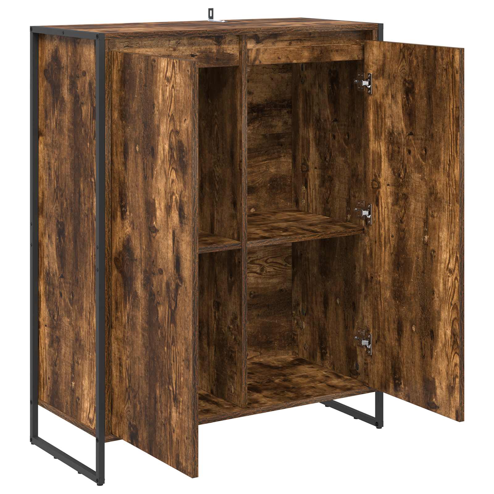 Dulap pentru pantofi cu ușă Stejar fumuriu 79 x 36 x 100 cm GartenMobel Dekor