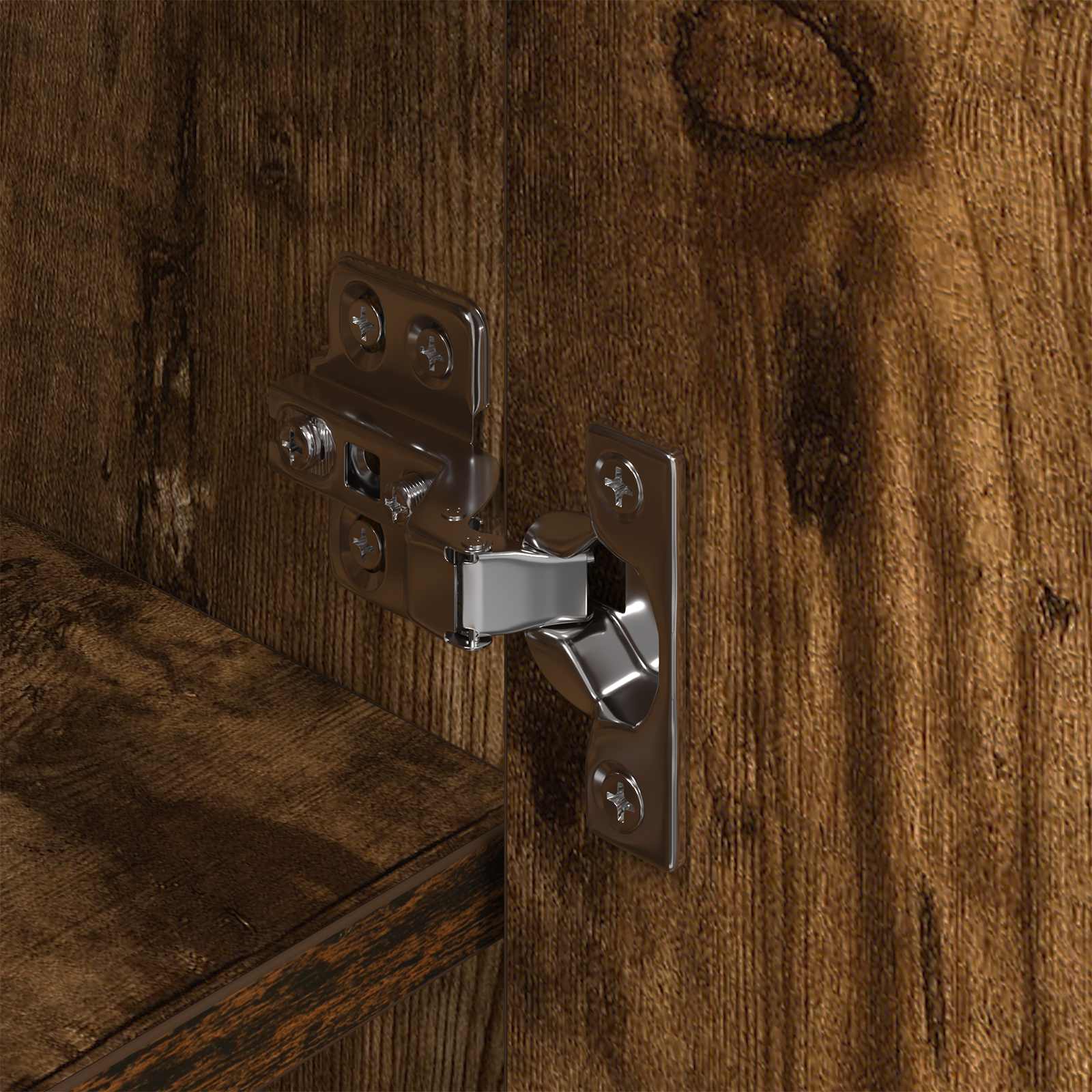 Dulap pentru pantofi cu ușă Stejar fumuriu 79 x 36 x 100 cm GartenMobel Dekor