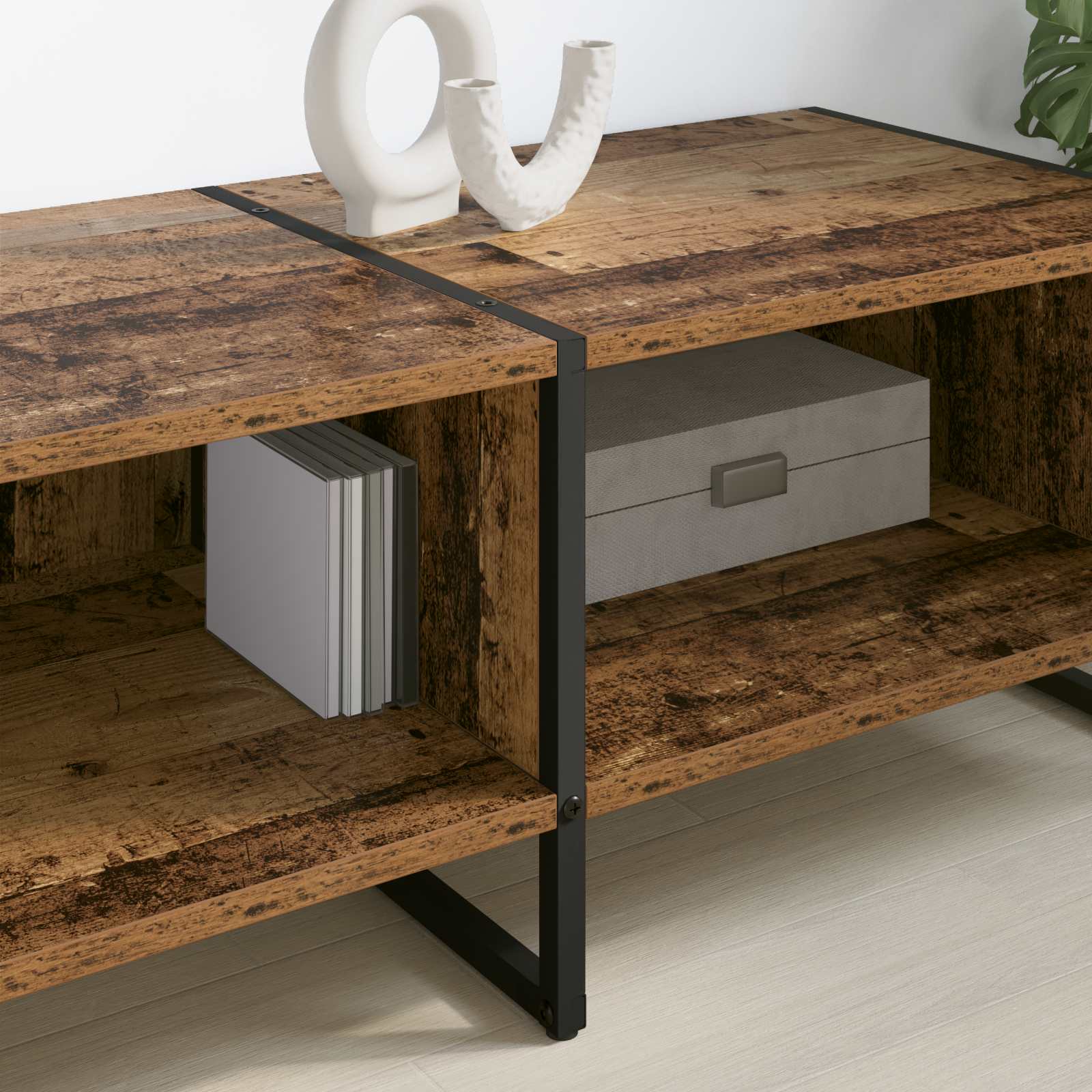 Cabinet TV Lemn Vechi 170.5 x 36 x 30.5 cm Lemn compozit GartenMobel Dekor