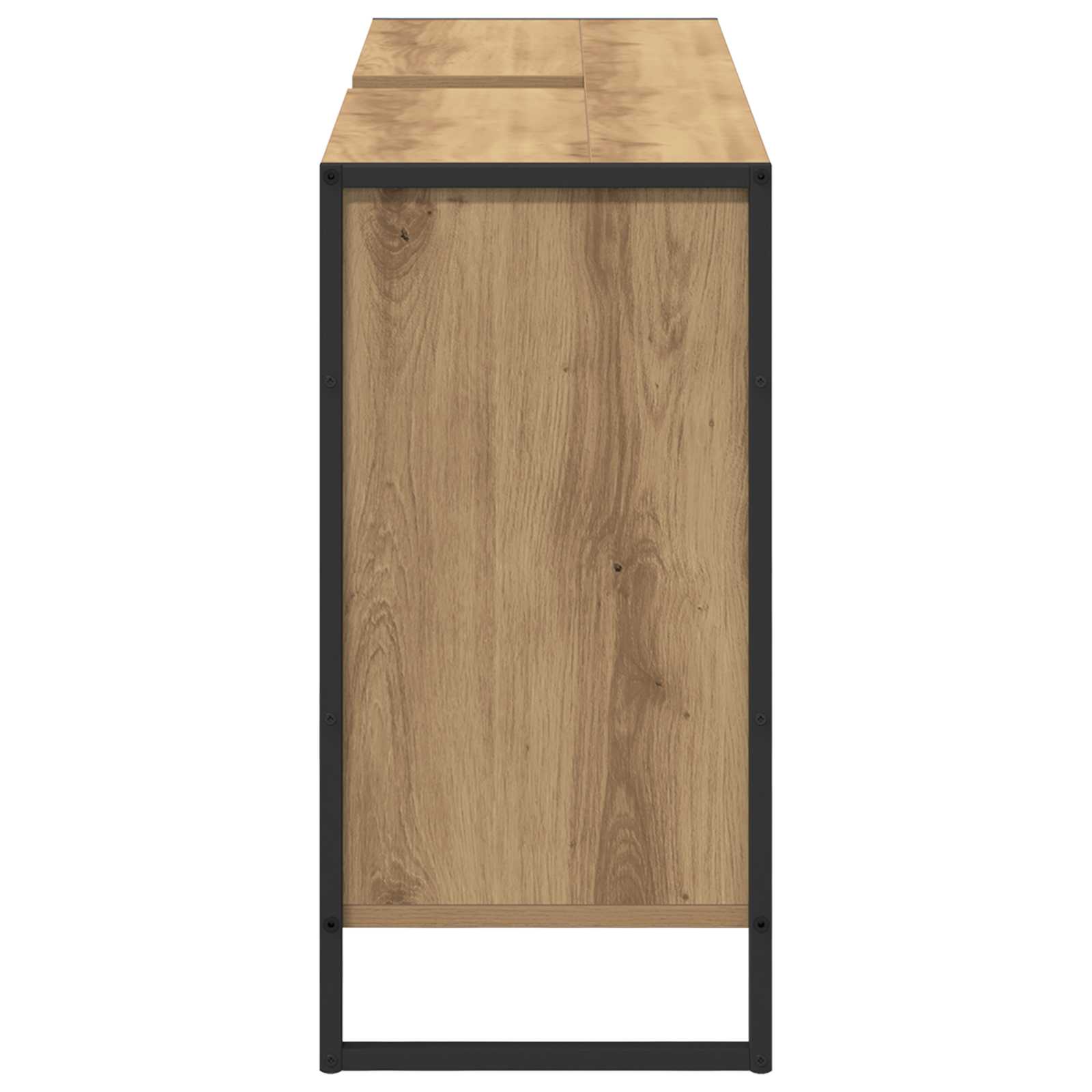 Dulap de Baie Stejar artizanal 90 x 30 x 60 cm Lemn compozit GartenMobel Dekor