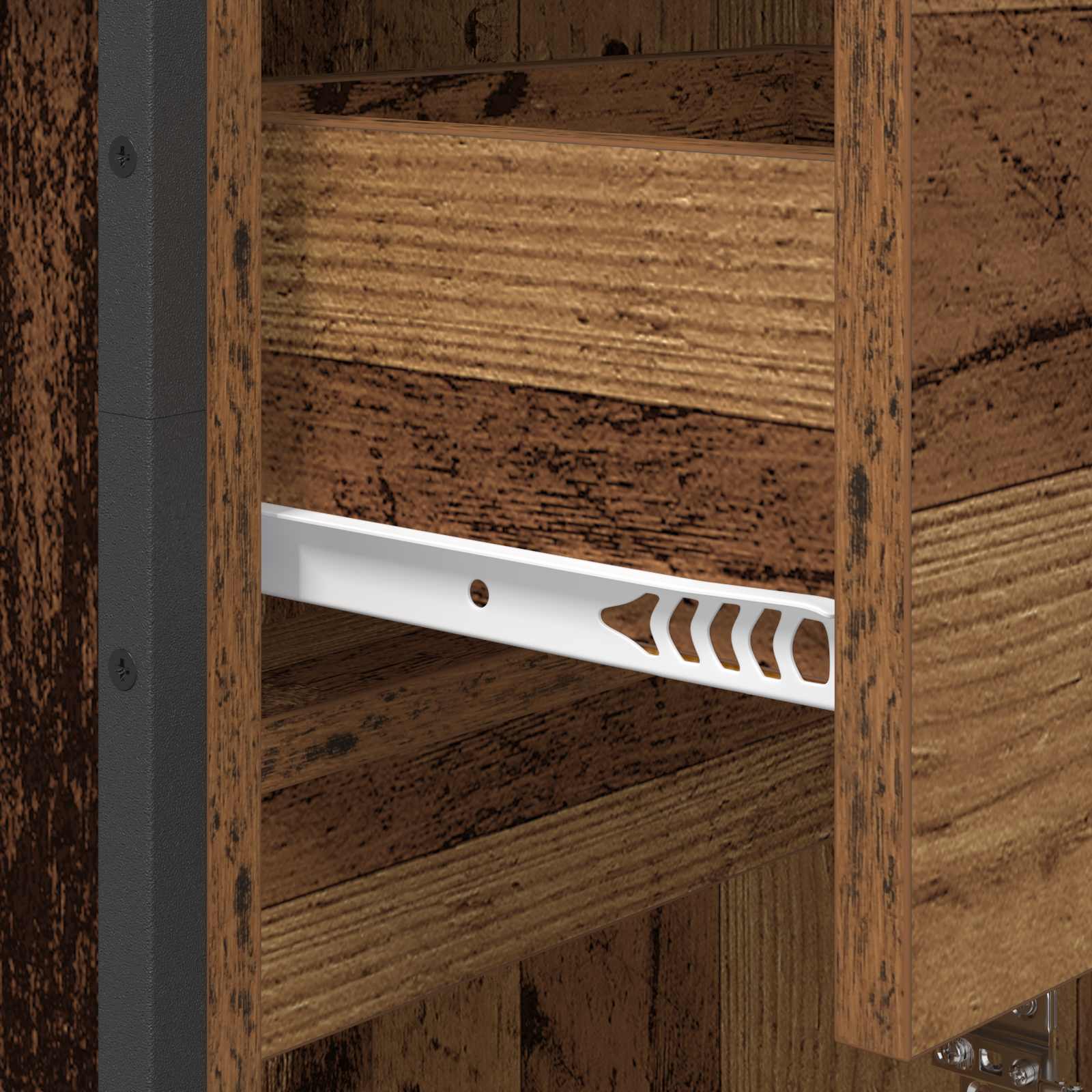 Dulap de Baie cu ușă Lemn Vechi 40 x 30 x 180 cm Lemn compozit GartenMobel Dekor