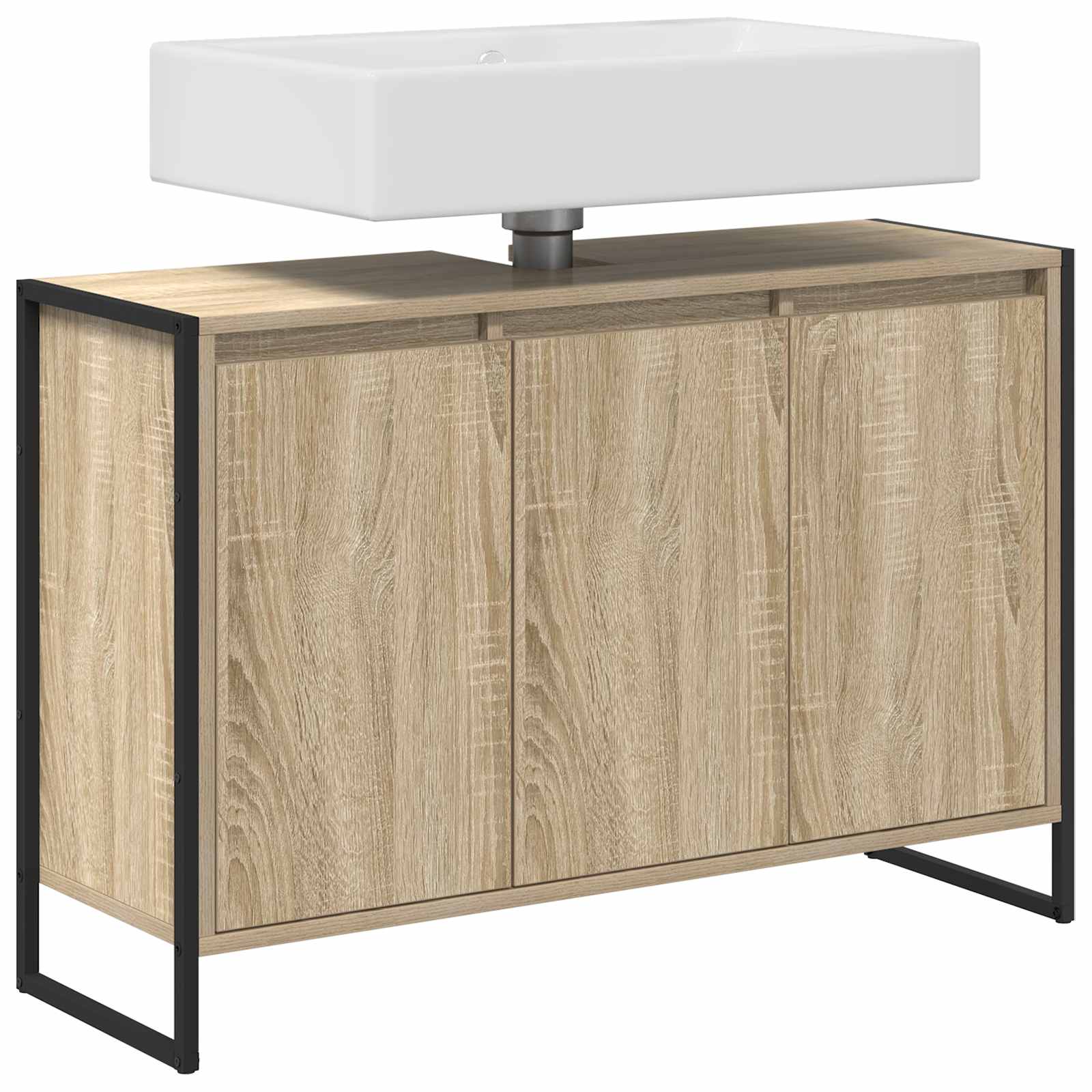 Dulap de Baie cu ușă Sonoma 90 x 30 x 60 cm Lemn compozit GartenMobel Dekor