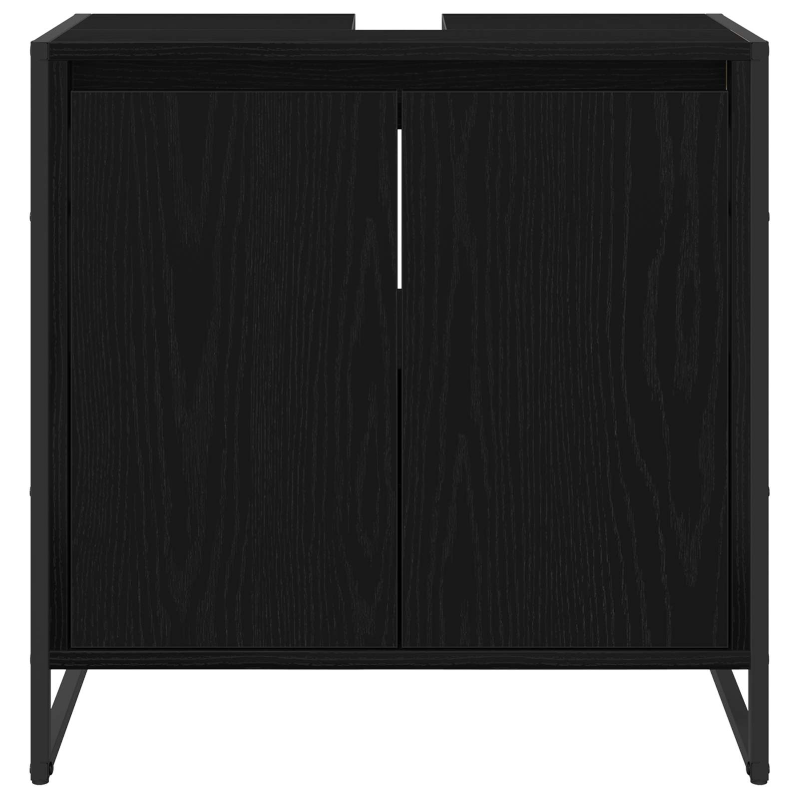 Dulap de Baie cu ușă Stejar Negru 60 x 30 x 60 cm Lemn compozit GartenMobel Dekor