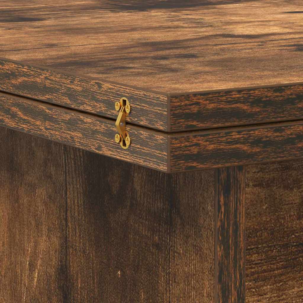 Masă de cafea Stejar fumuriu 55 x 54,5 x 45 cm Lemn compozit GartenMobel Dekor