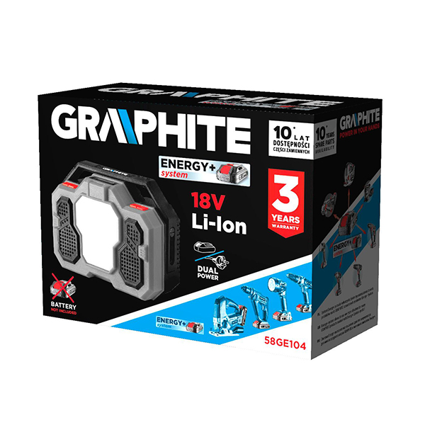 Radio compatibil cu baterie 18V GRAPHITE ENERGY+ 58GE104 HardWork ToolsRange