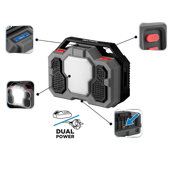 Radio compatibil cu baterie 18V GRAPHITE ENERGY+ 58GE104 HardWork ToolsRange