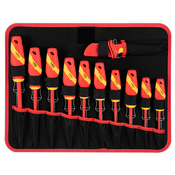 Set scule izolate VDE pentru repararea masinilor electrice si hibride 51 piese NEO TOOLS 01-312 HardWork ToolsRange