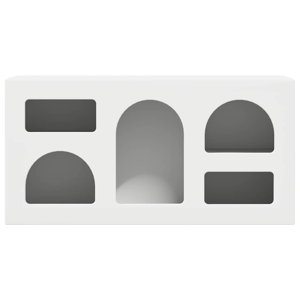 Cabinet TV Alb 80 x 35 x 40 cm Lemn compozit GartenMobel Dekor