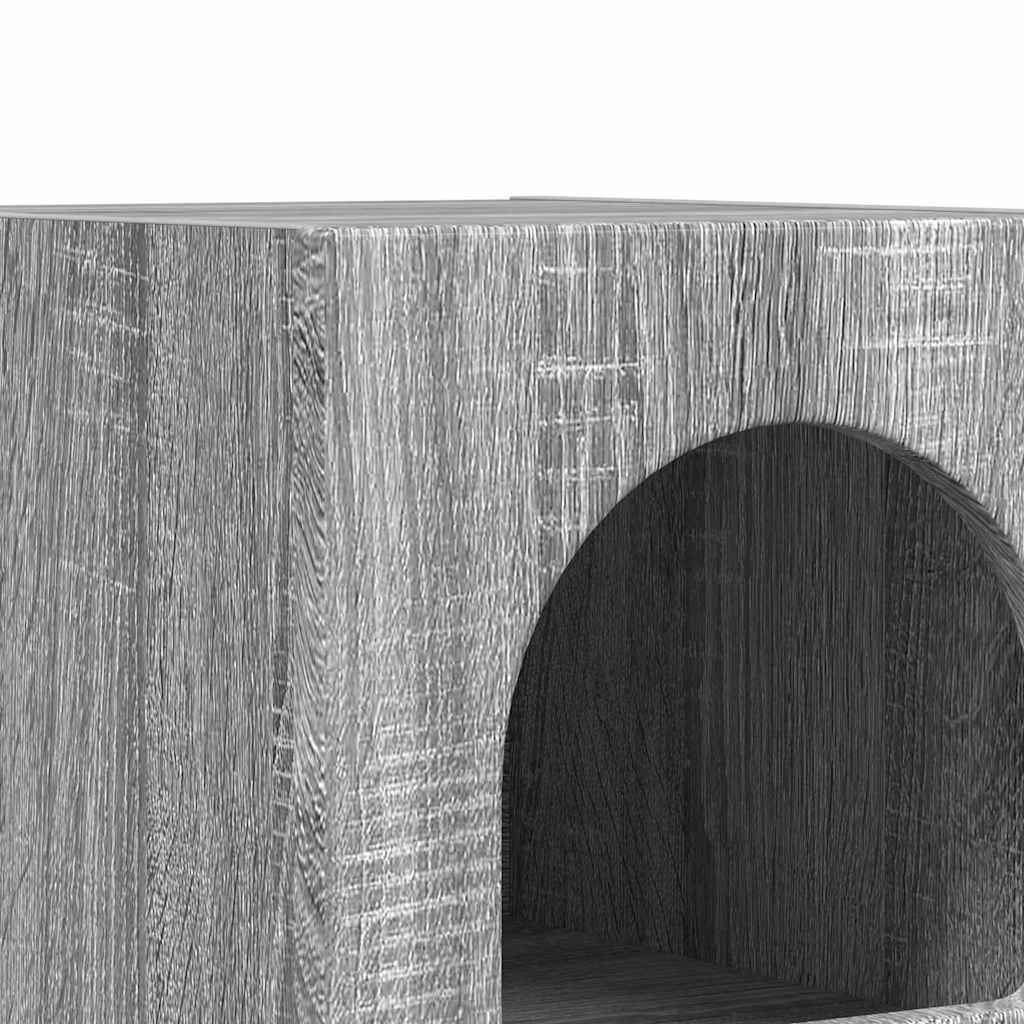 Noptieră 2 pcs Gri Sonoma 29.5 x 35 x 50 cm Lemn compozit GartenMobel Dekor