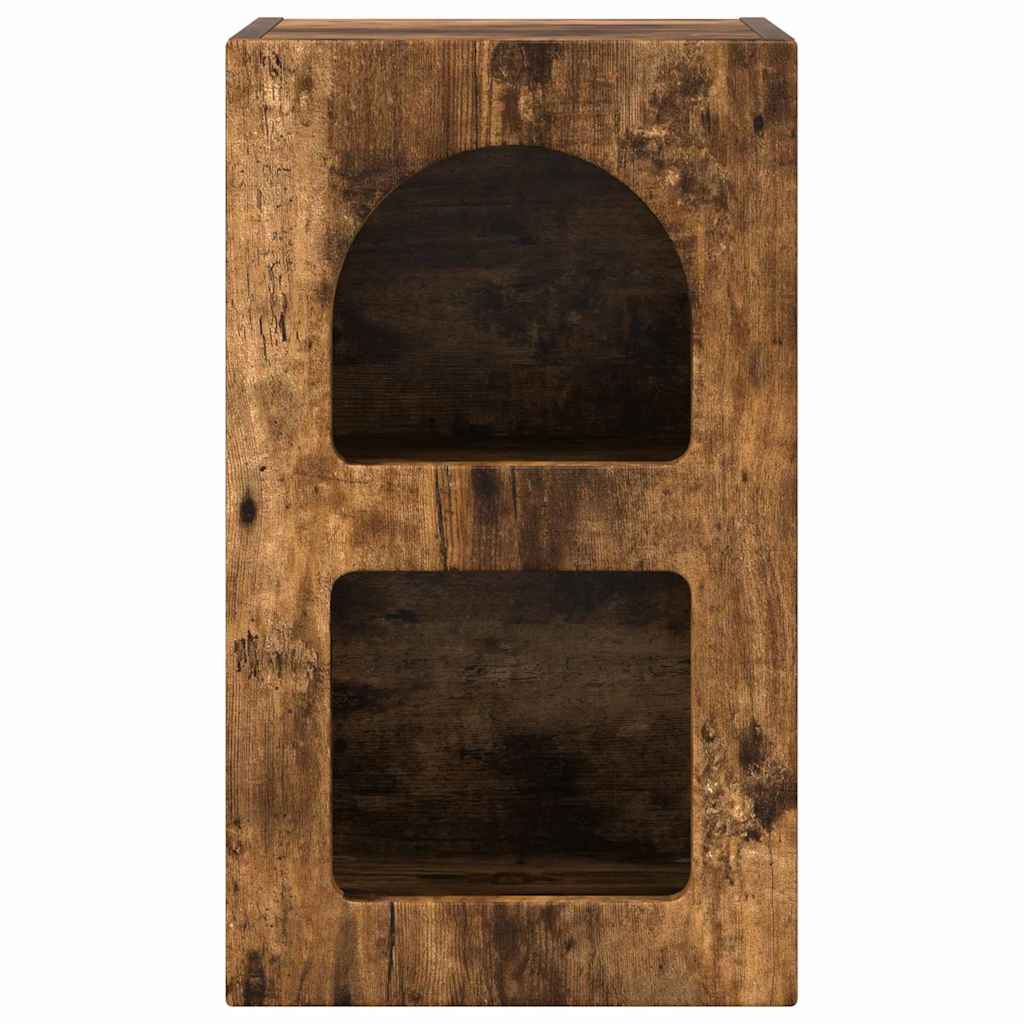 Noptieră 2 pcs Stejar fumuriu 29.5 x 35 x 50 cm Lemn compozit GartenMobel Dekor