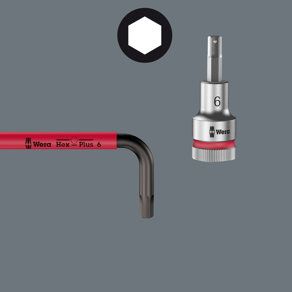 Set chei imbus cu profil hexagonal Hex-Plus 950/9 multicolor 9 piese, Wera 05073593001 HardWork ToolsRange