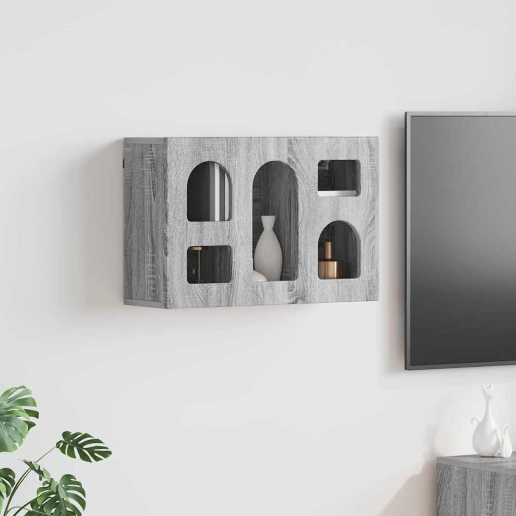Dulap suspendat Gri Sonoma 60 x 20 x 40 cm Lemn compozit GartenMobel Dekor