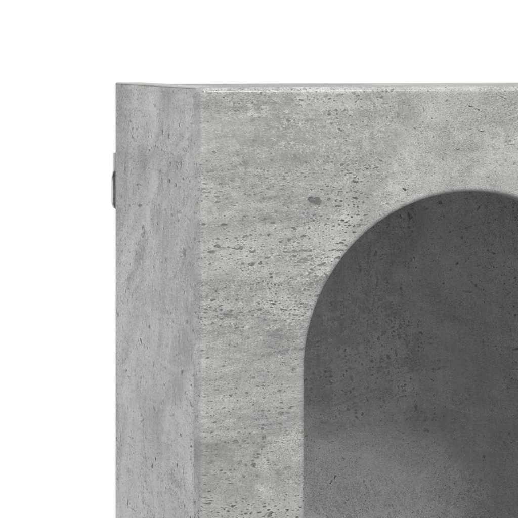 Dulap suspendat Gri din beton 59 x 20 x 100 cm Lemn compozit GartenMobel Dekor