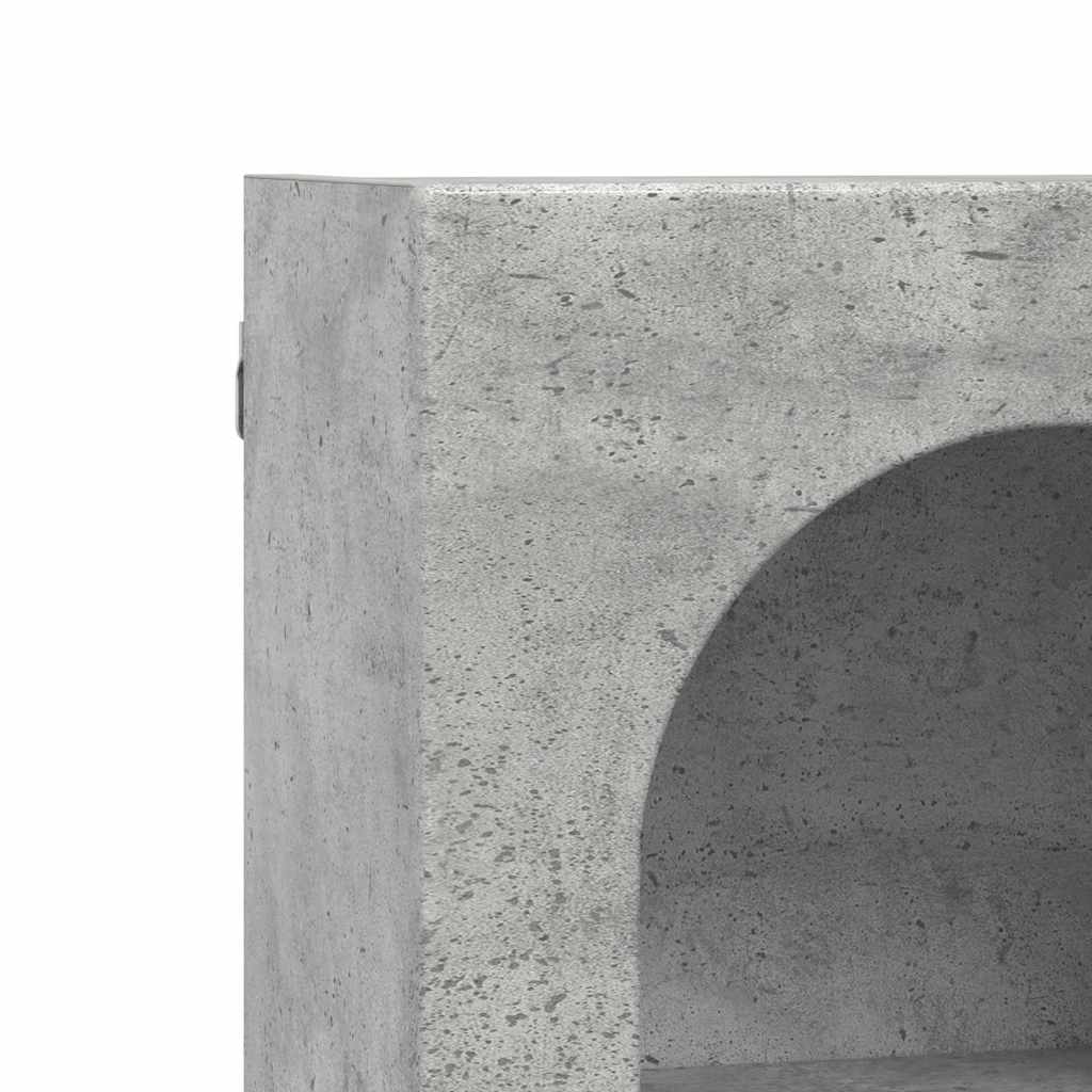 Dulap suspendat Gri din beton 59 x 20 x 71.5 cm Lemn compozit GartenMobel Dekor