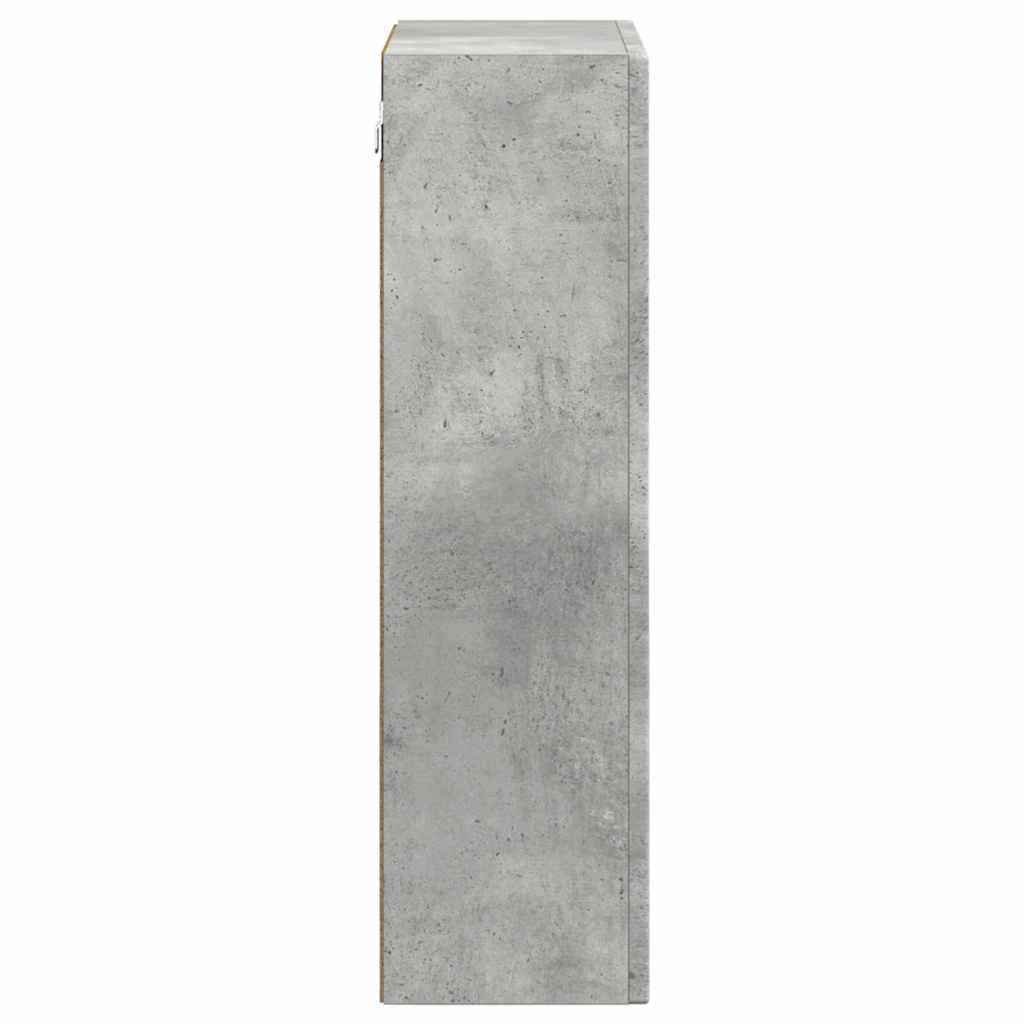 Dulap suspendat Gri din beton 59 x 20 x 71.5 cm Lemn compozit GartenMobel Dekor