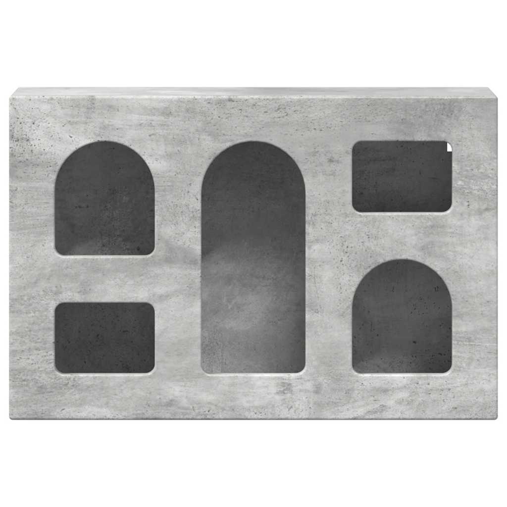 Dulap suspendat Gri din beton 60 x 20 x 40 cm Lemn compozit GartenMobel Dekor