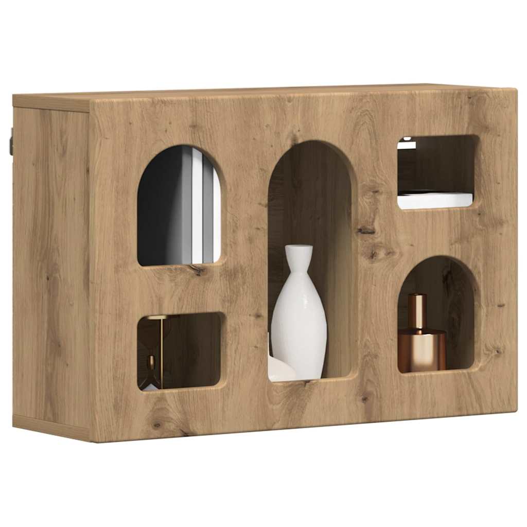 Dulap suspendat Stejar Artizanal 60 x 20 x 40 cm Lemn compozit GartenMobel Dekor