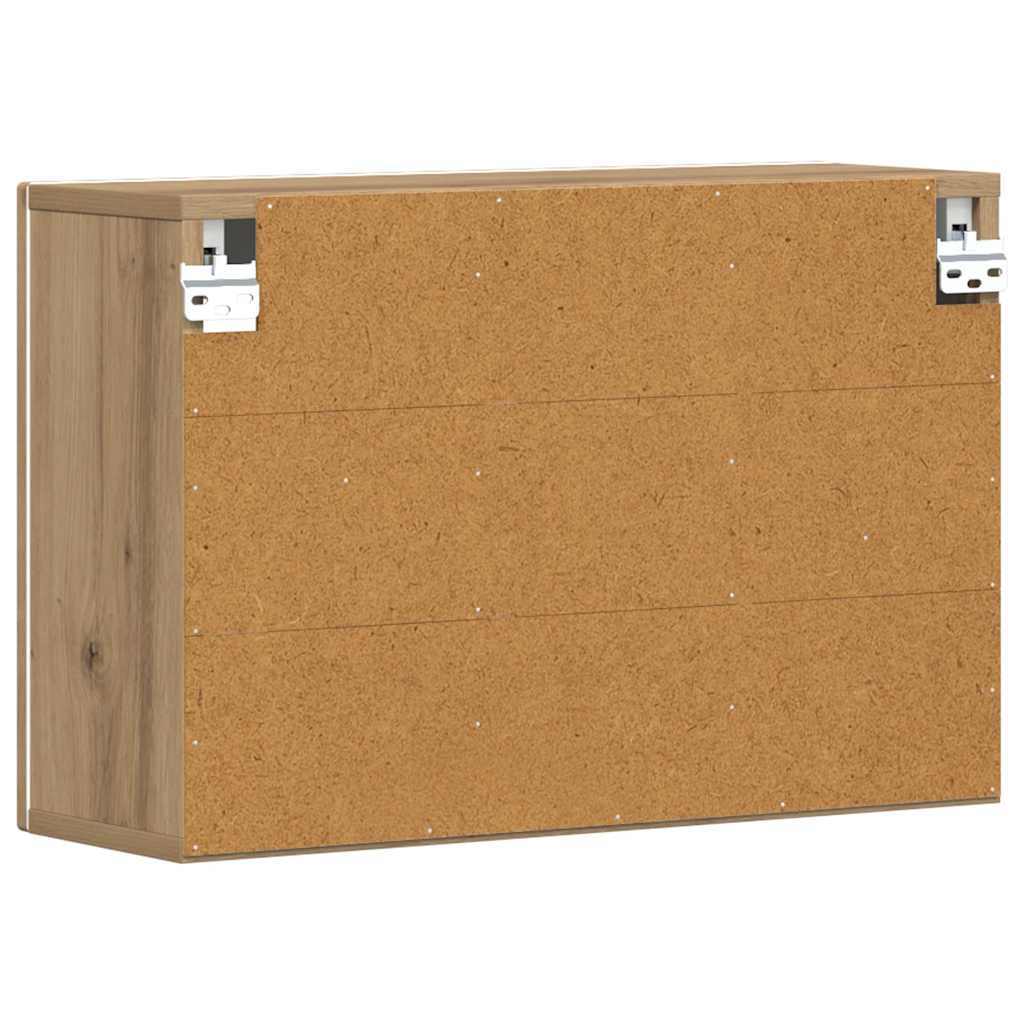 Dulap suspendat Stejar Artizanal 60 x 20 x 40 cm Lemn compozit GartenMobel Dekor
