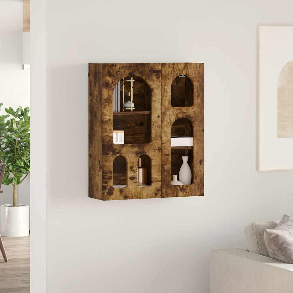 Dulap suspendat Stejar fumuriu 59 x 20 x 71.5 cm Lemn compozit GartenMobel Dekor