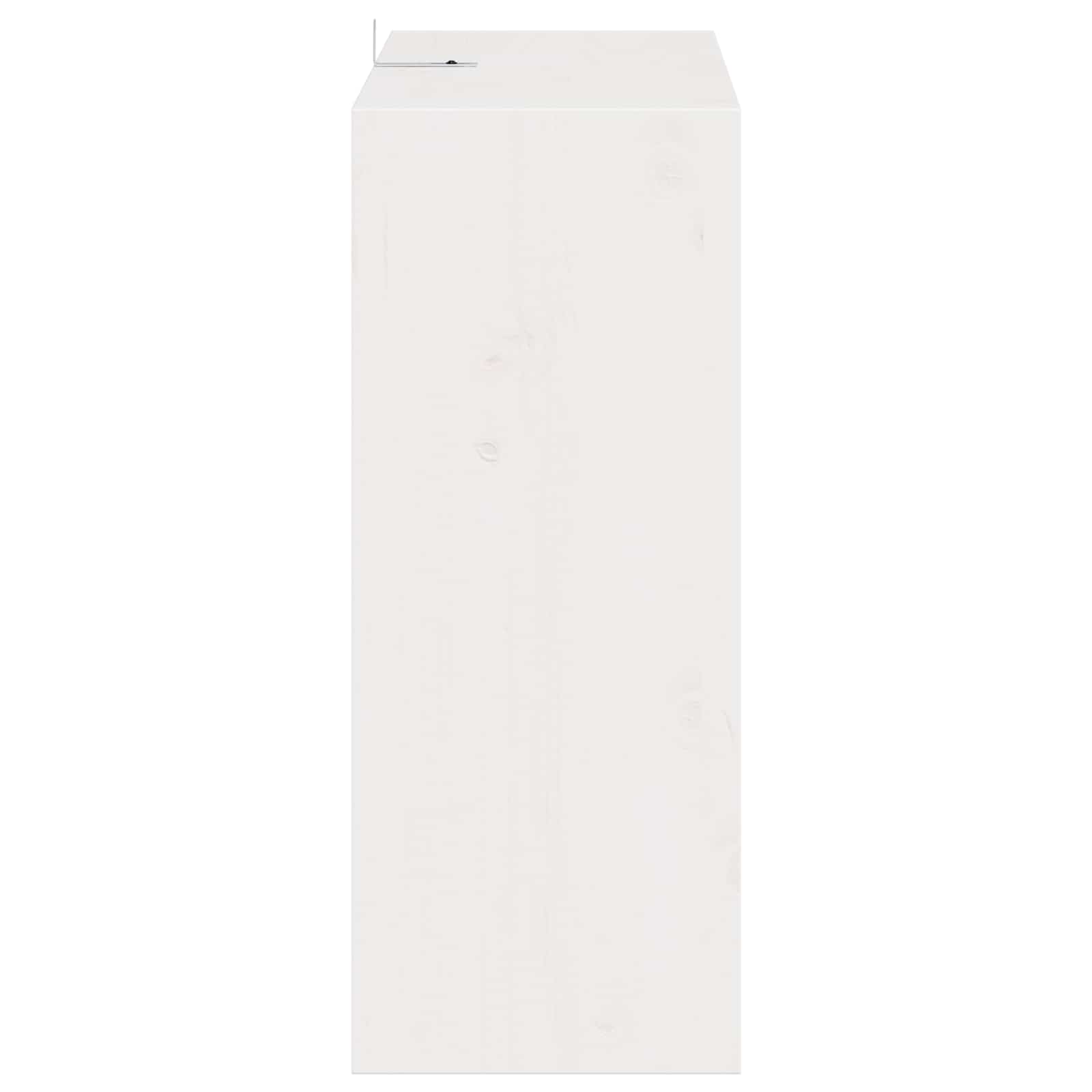 Raft pentru vin 2 pcs Alb 62 x 25 x 62 cm Lemn de pin masiv GartenMobel Dekor