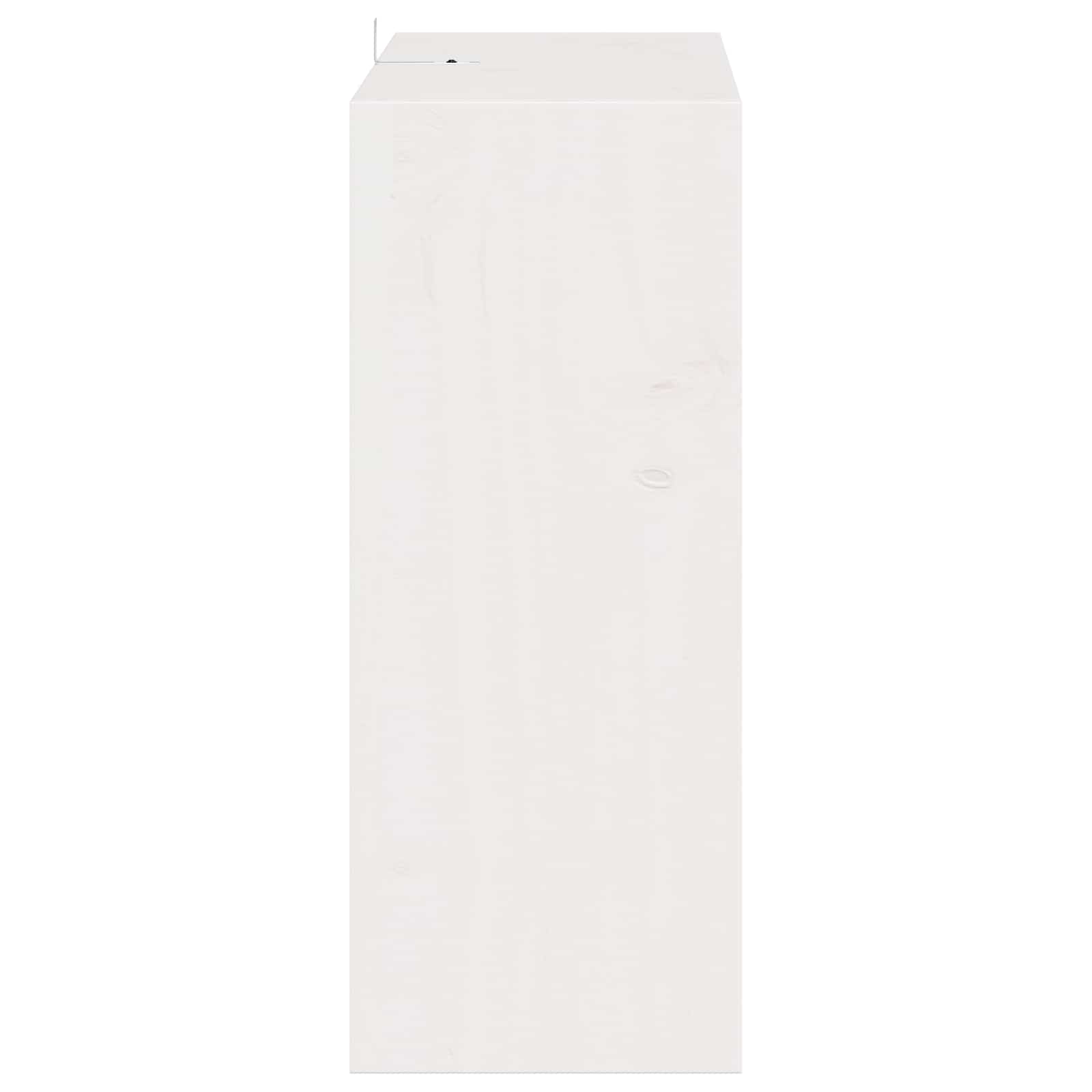 Raft pentru vin 2 pcs Alb 62 x 25 x 62 cm Lemn de pin masiv GartenMobel Dekor