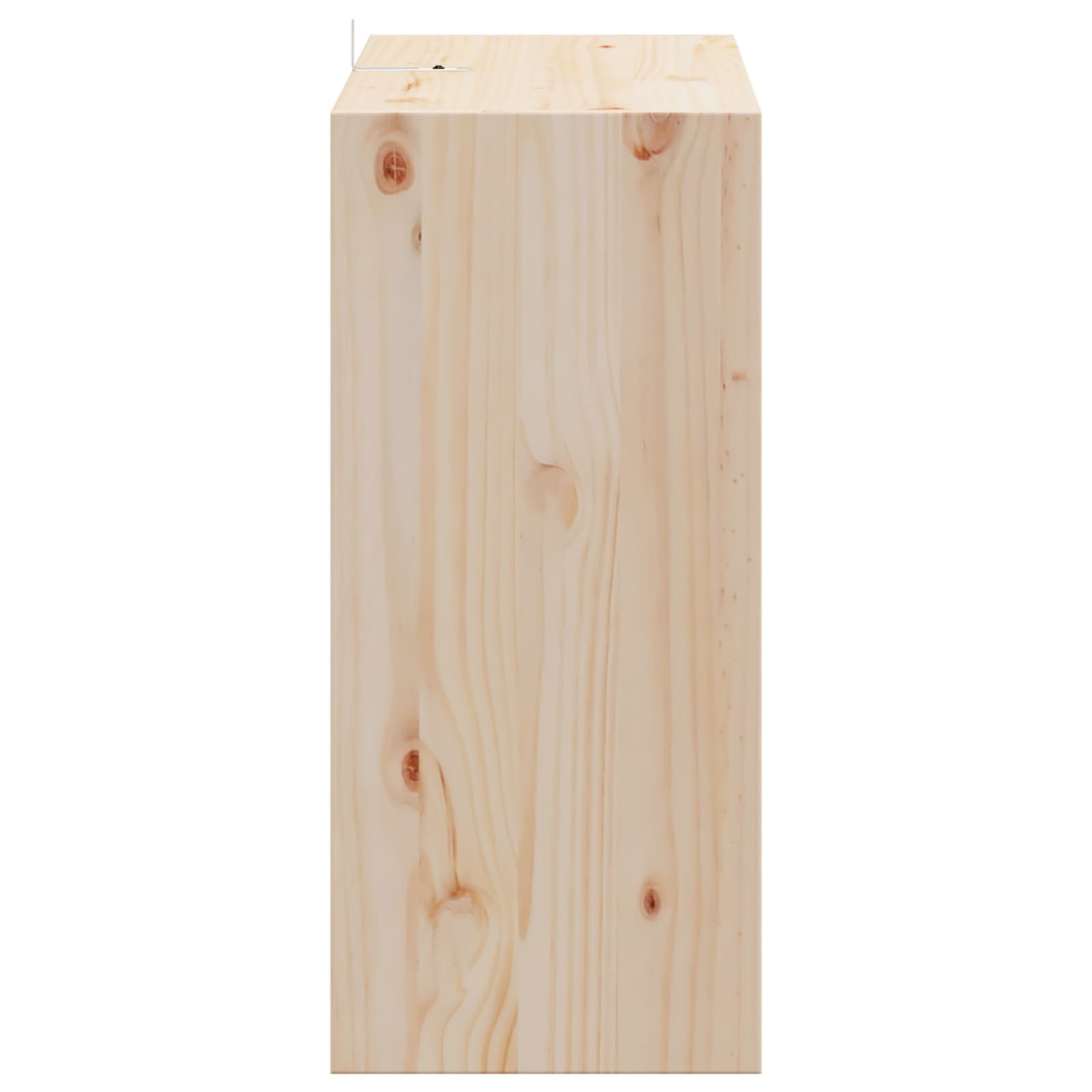 Raft pentru vin 2 pcs natural 56 x 25 x 56 cm Lemn de pin masiv GartenMobel Dekor