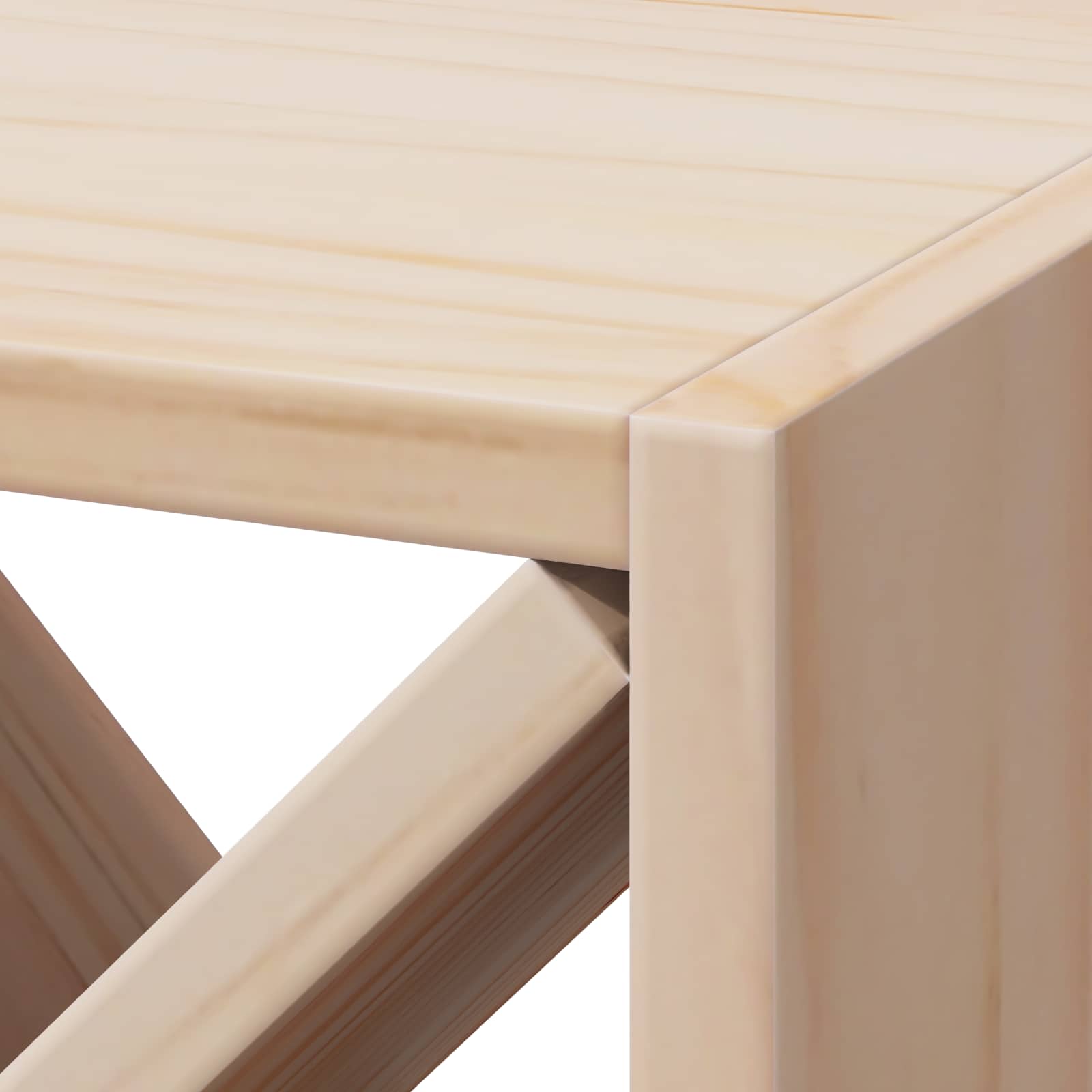 Raft pentru vin 2 pcs natural 62 x 25 x 62 cm Lemn de pin masiv GartenMobel Dekor