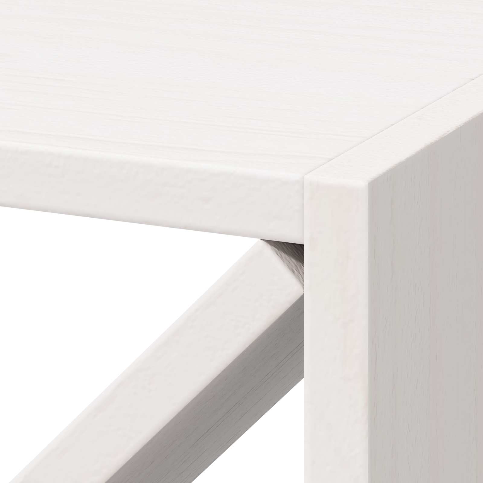 Raft pentru vin 4 pcs Alb 62 x 25 x 62 cm Lemn de pin masiv GartenMobel Dekor