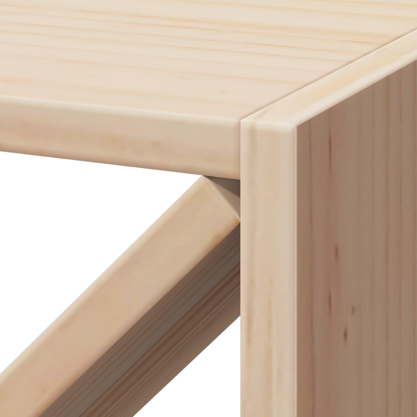 Raft pentru vin 4 pcs natural 62 x 25 x 62 cm Lemn de pin masiv GartenMobel Dekor