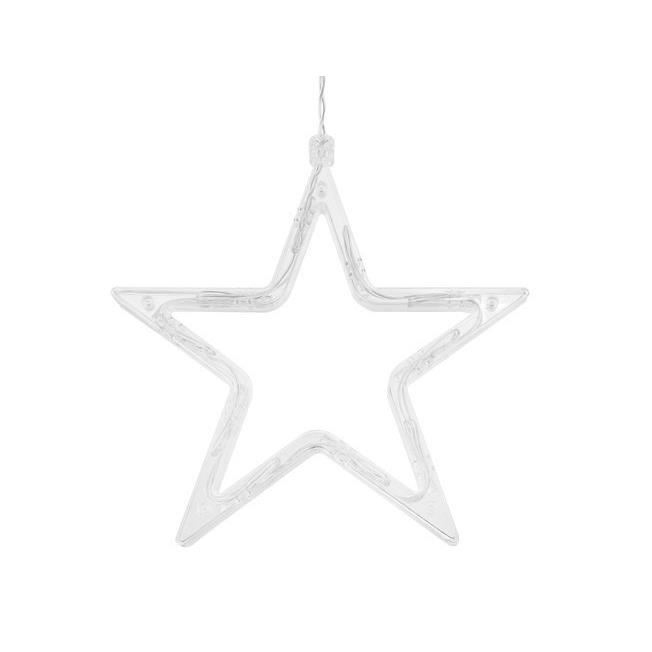 Instalatie luminoasa tip perdea, model stea mare, alb cald, 8 moduri iluminare, interior-exterior, IP44, 138 LED, 2.5 m GartenVIP DiyLine