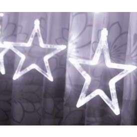 Instalatie luminoasa tip perdea, model stea si luna, alb rece, 8 moduri iluminare, interior-exterior, IP44, 138 LED, 2.5 m GartenVIP DiyLine