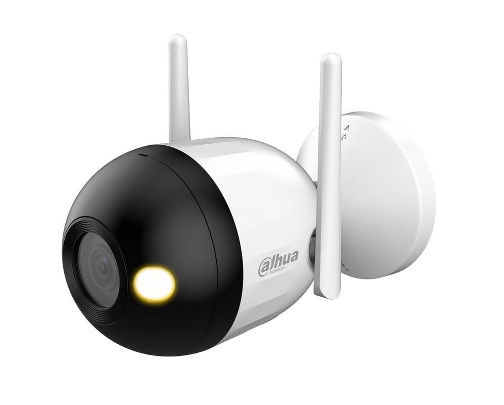 Camera de supraveghere WiFi Dahua IPC-F4CP-LED-0280B, Full Color, 4MP, 2.8mm, Led alb 30m, Microfon, MicroSD, IP67 SafetyGuard Surveillance