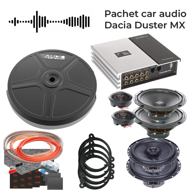 Pachet car audio Dacia Duster MX CarStore Technology