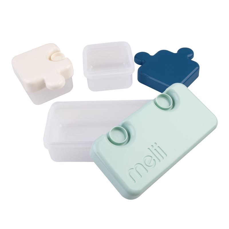 RECIPIENT HRANA BEBE MODEL PUZZLE, MELII LUXE, BLEUMARIN IVOIRE MENTA SuperHeroes ToysZone