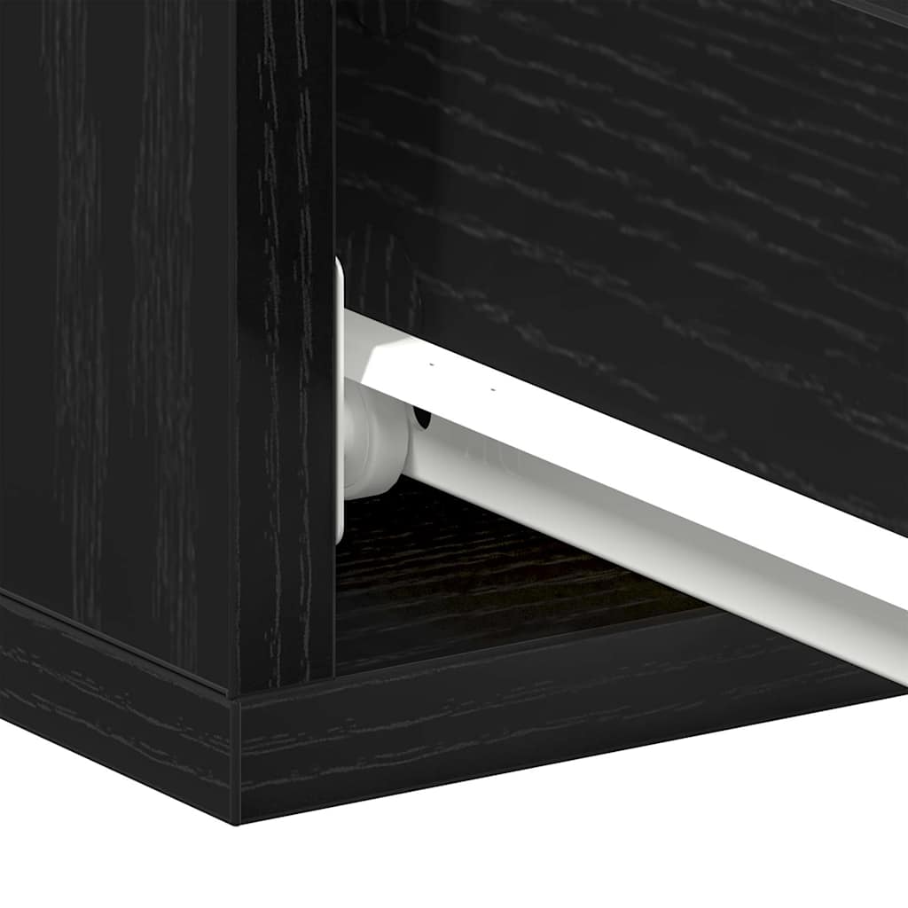 Noptieră plutitoare, stejar negru, 40x32x15 cm, lemn stratificat GartenMobel Dekor