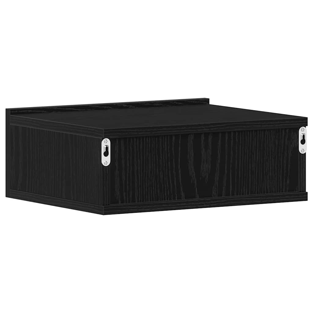 Noptieră plutitoare, stejar negru, 40x32x15 cm, lemn stratificat GartenMobel Dekor