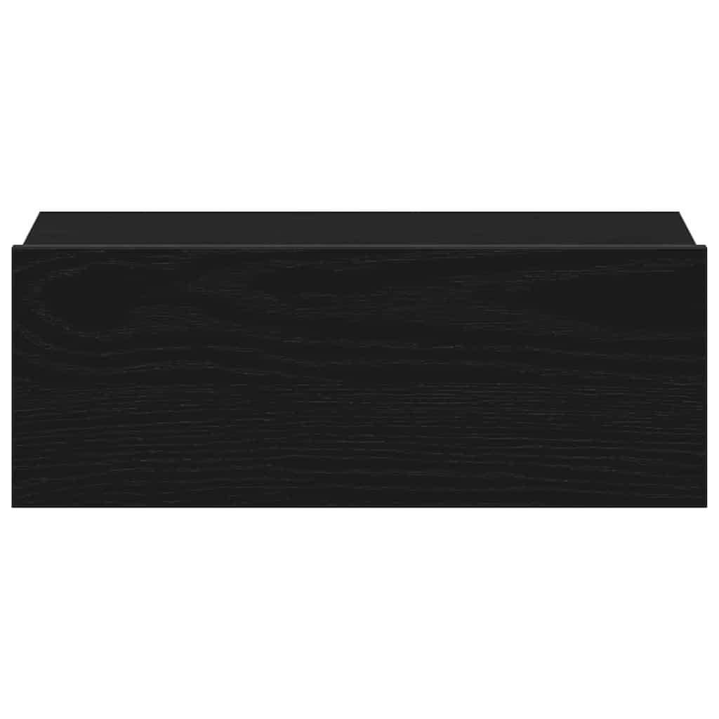 Noptieră plutitoare, stejar negru, 40x32x15 cm, lemn stratificat GartenMobel Dekor