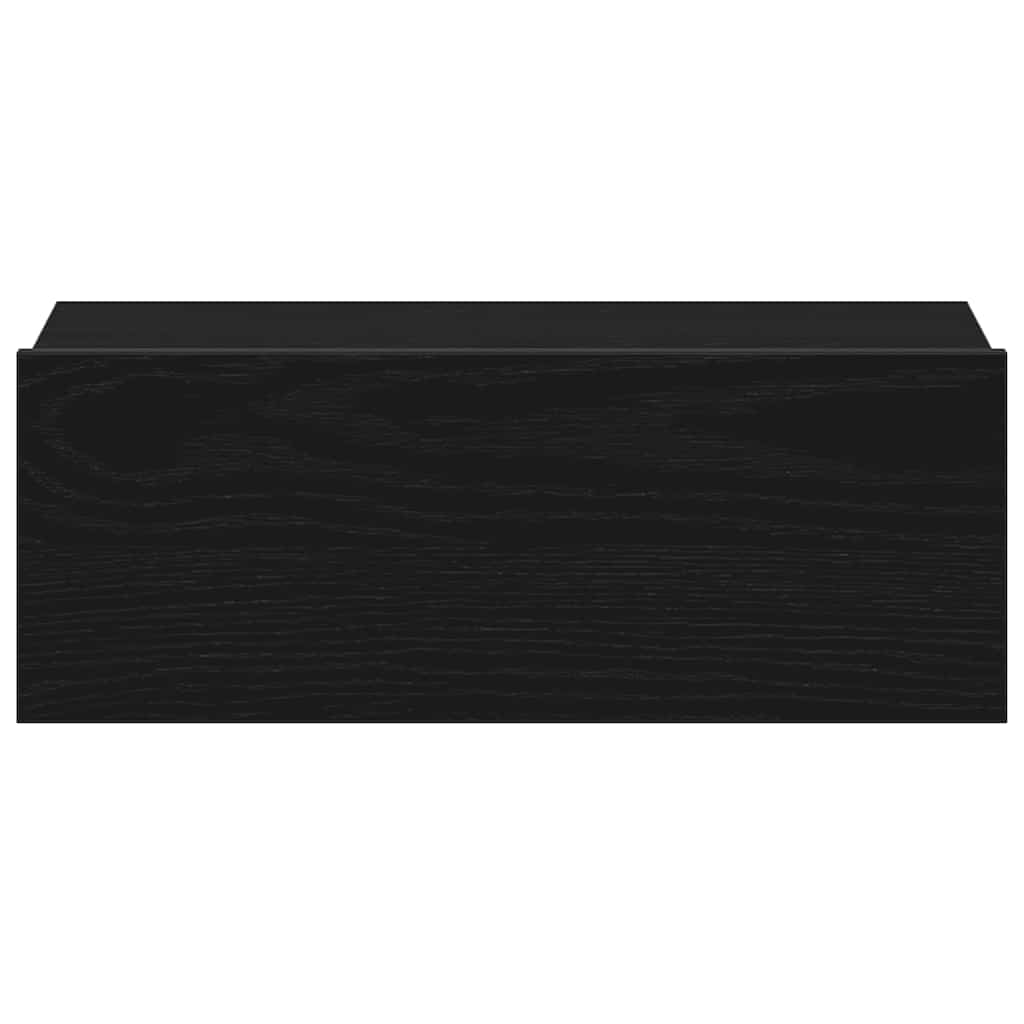 Noptiere plutitoare 2 buc. stejar negru 40x32x15 cm lemn stratificat GartenMobel Dekor