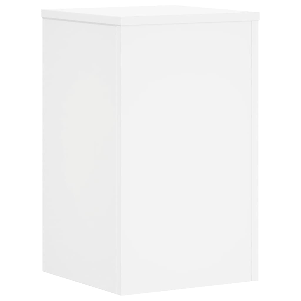 Suporturi de plante, 2 buc., alb, 30x30x50 cm, lemn prelucrat GartenMobel Dekor