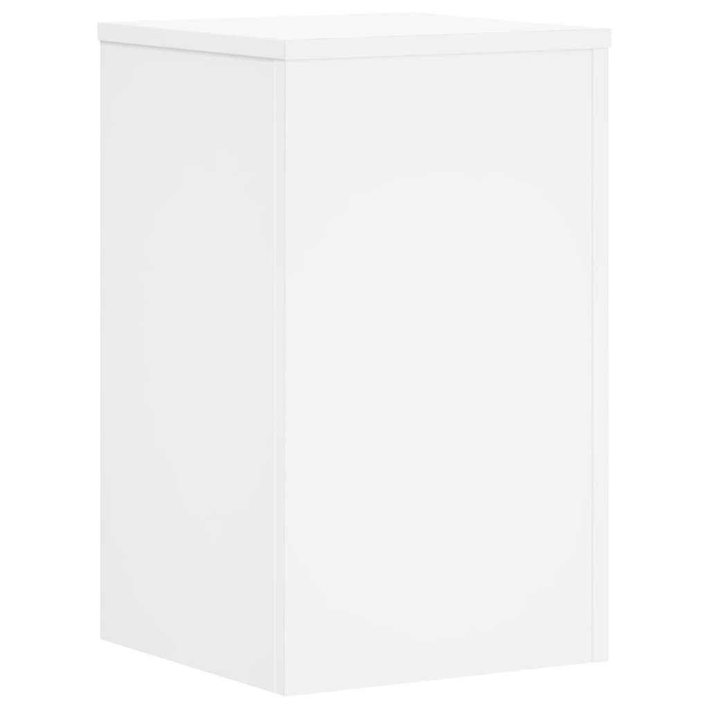 Suporturi de plante, 2 buc., alb, 30x30x50 cm, lemn prelucrat GartenMobel Dekor