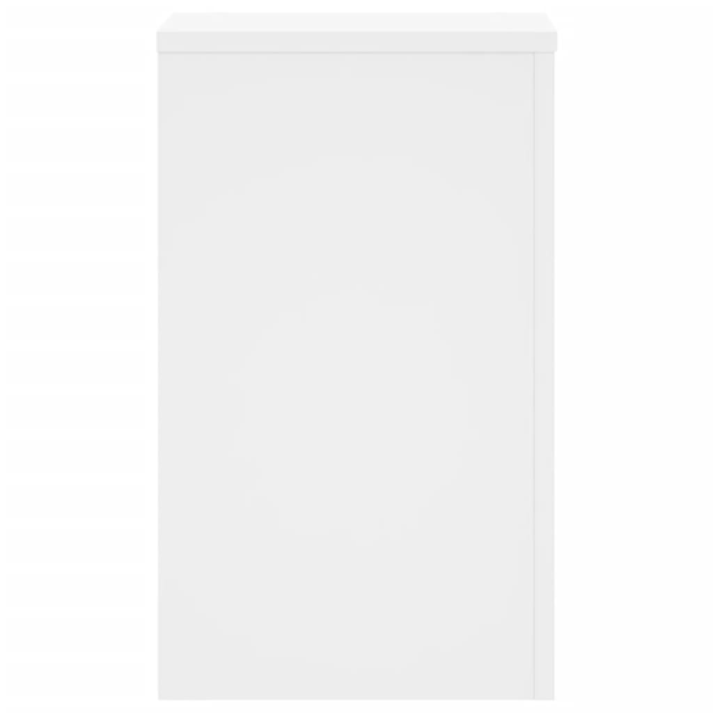 Suporturi de plante, 2 buc., alb, 30x30x50 cm, lemn prelucrat GartenMobel Dekor