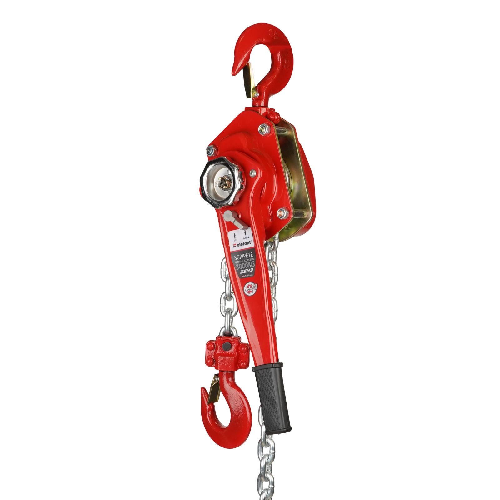 Macara manuală 3000 kg cu lanț 3 m ELEFANT ESZ-3 Innovative ReliableTools