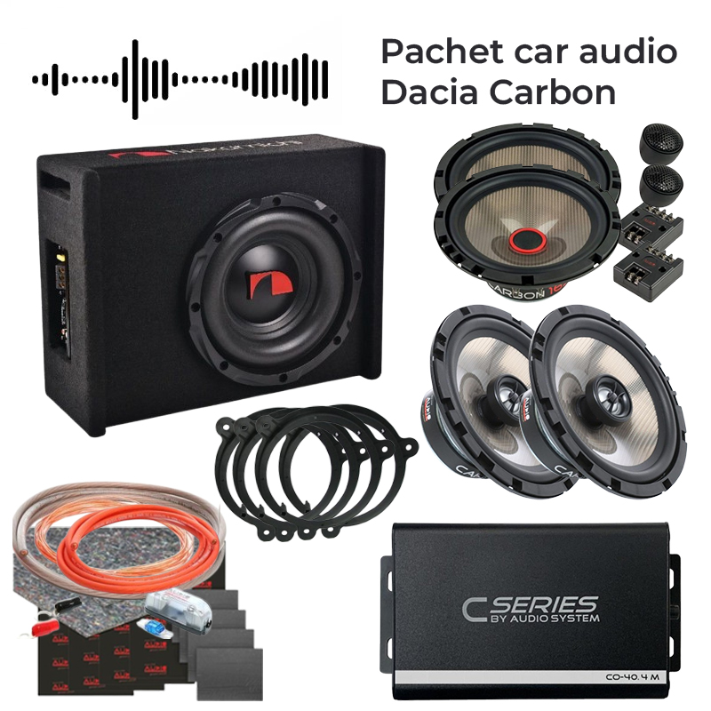 Pachet car audio Dacia Carbon CarStore Technology